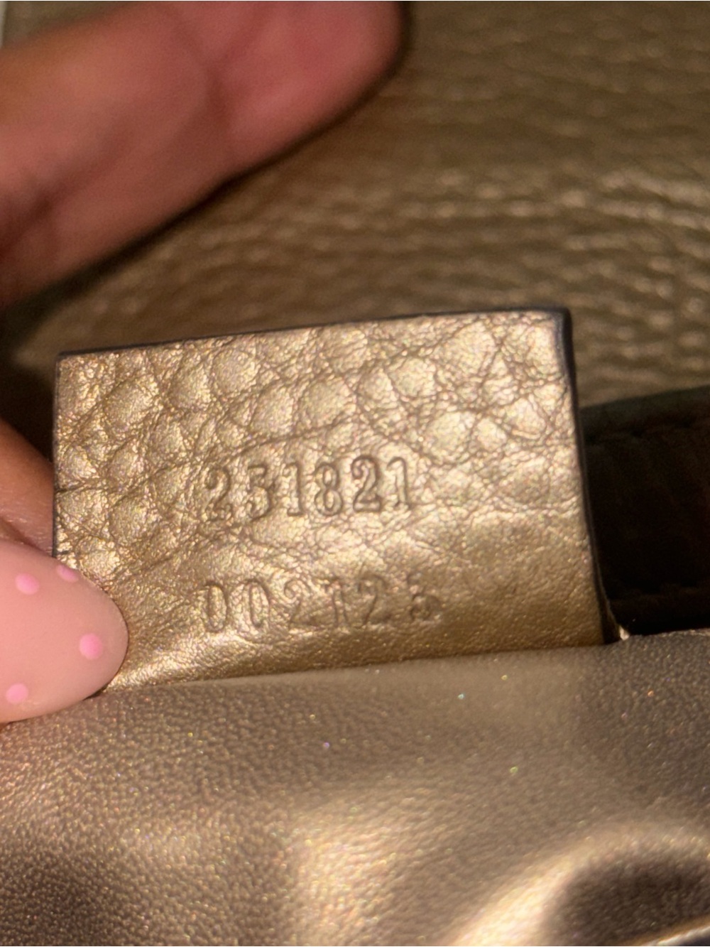 Gucci 1973 Small in Python leather Gold/Metallic - Picture 6 of 9
